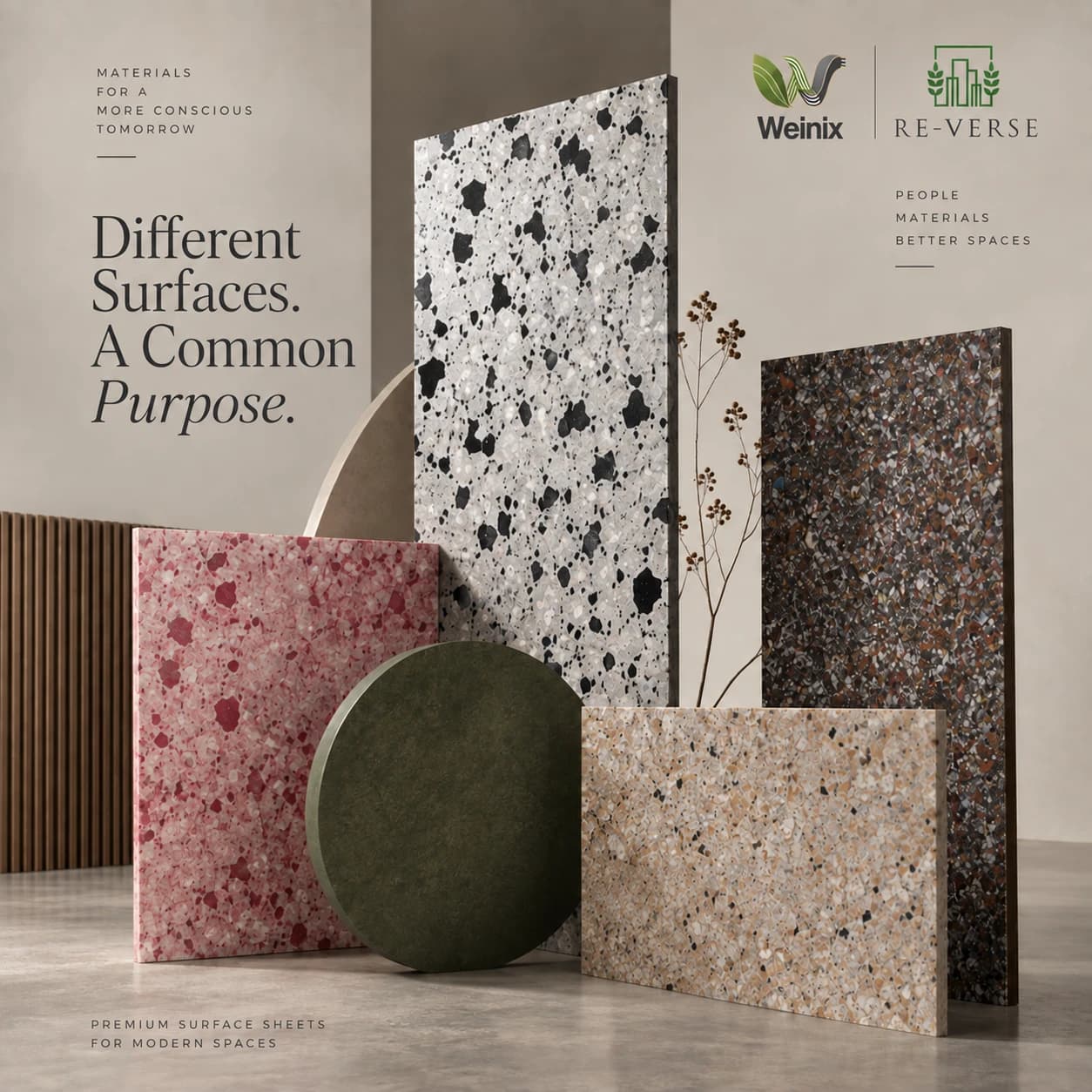 Weinix & Re-verse - Advanced Recycled Surface Sheets